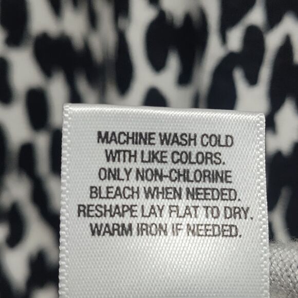 Roz & Ali Knit Cardigan Sweater Women Plus Size 2X White Black Winter Casual - Picture 8 of 8